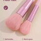Premium Pink Makeup Brush Set (13 Pcs) with Storage Pouch – Soft Synthetic Fiber Brushes for Foundation, Powder, Blending & Eyeshadow