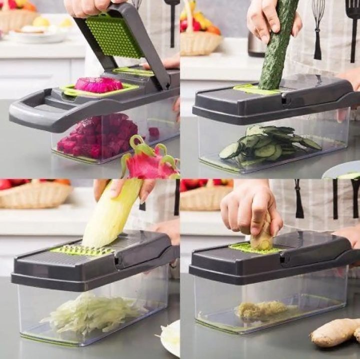 16-in-1 Multi-Functional Vegetable Chopper, Dicer & Slicer