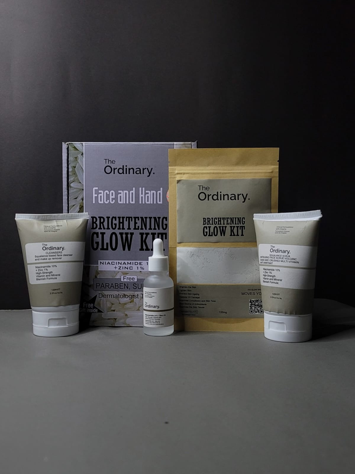 Face & Hand Brightening Glow Kit – Niacinamide 10% + Zinc 1%