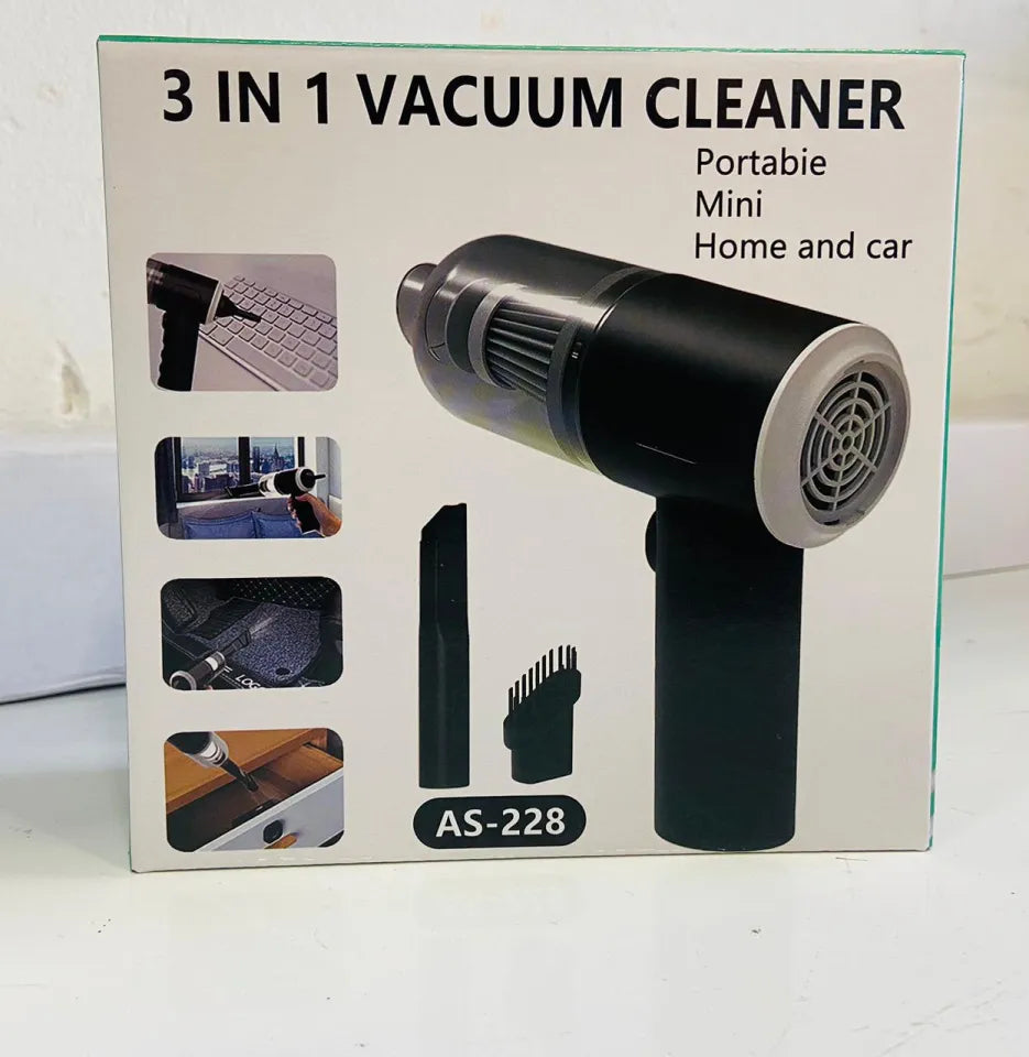 3-in-1 Portable Cordless Vacuum Cleaner & Handheld Dust Buster