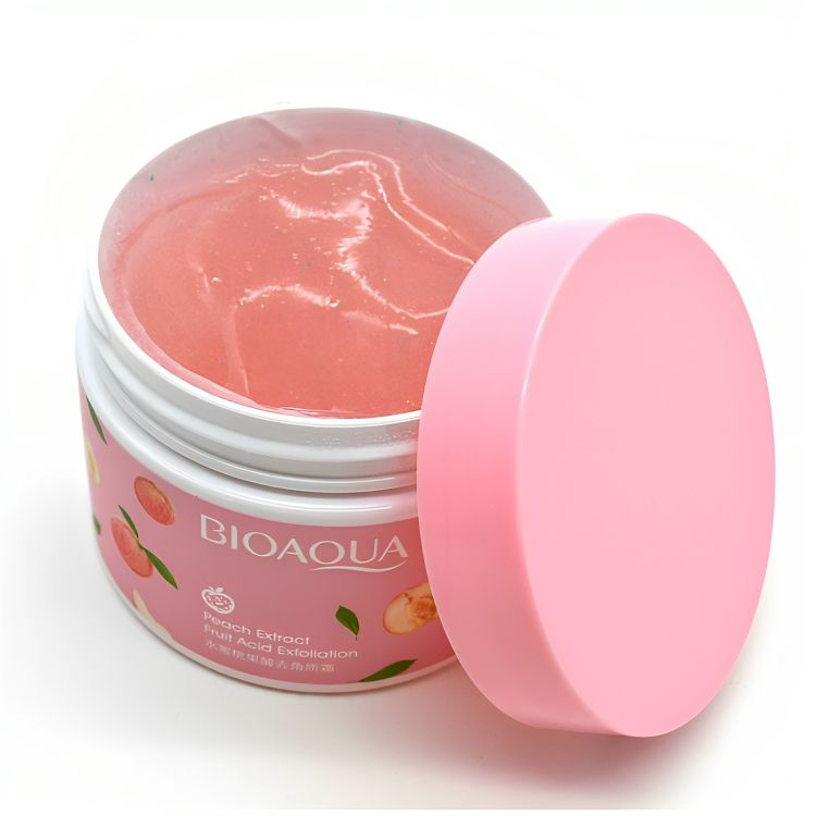 BIOAQUA Peach Extract Whitening Face & Body Exfoliating Gel Scrub - 140g